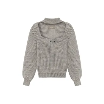 CHUU Crop Tops Women's Gray