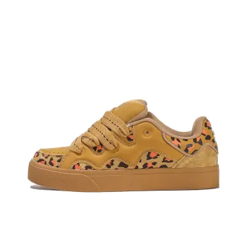 FERW Coverage Slip Resistant And Breathable Low Top Skateboard Shoes Unisex Leopard