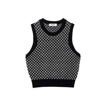 Sandro Shepherd checked Vest