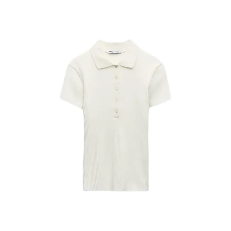 ZARA T-Shirt Women's Frosted White-0