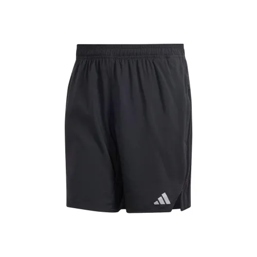 Adidas black Workout 3 Stripes Shorts Sports Shorts Men's Black