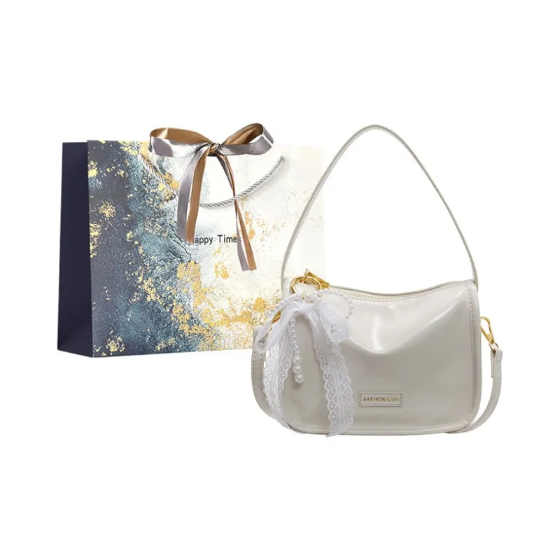 Iman's House PU Shoulder Bag Women's White/Pink/Black/Silver-4