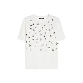 WEEKEND MaxMara Sequin Embellished Crewneck T Shirt