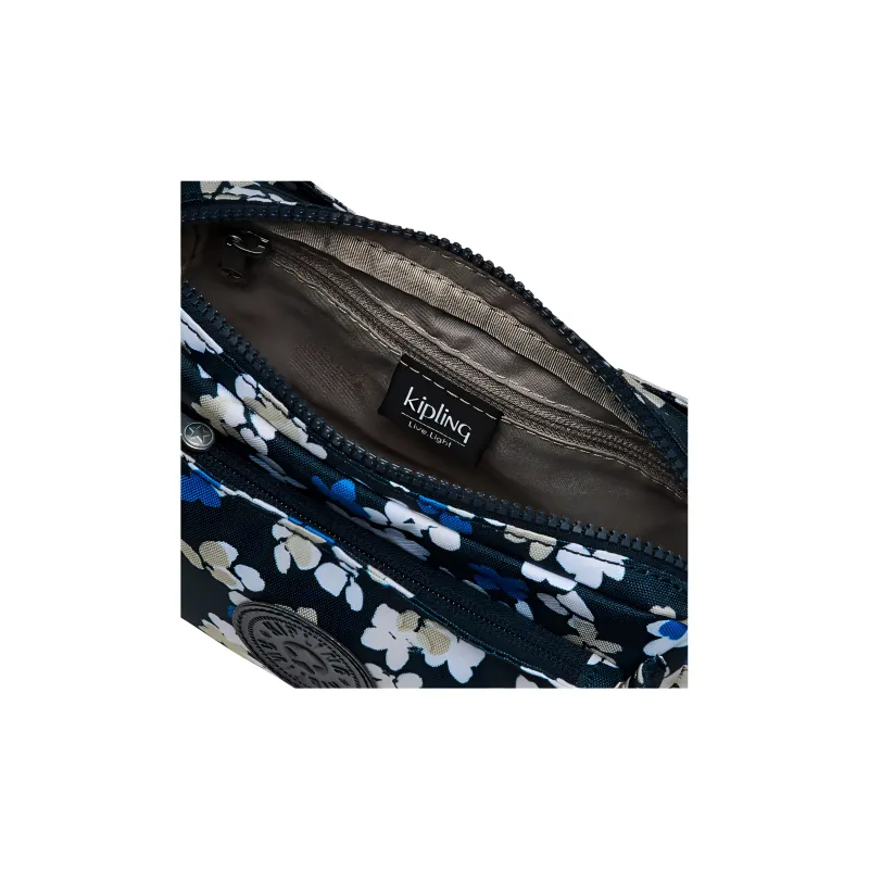Kipling Polyester Crossbody Bag, Shoulder Bag Regular Women's Dark Blue & Small Multicolor-4