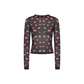 ALICE+OLIVIA X Tom Wesselmann Delaina Crop Top