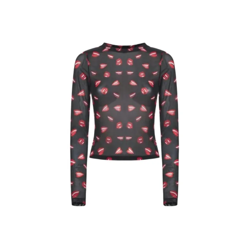 ALICE+OLIVIA X Tom Wesselmann Delaina Crop Top-0