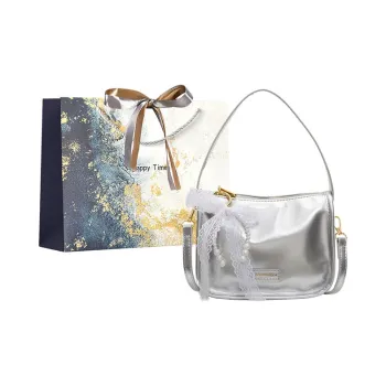 Iman's House PU Shoulder Bag Women's White/Pink/Black/Silver