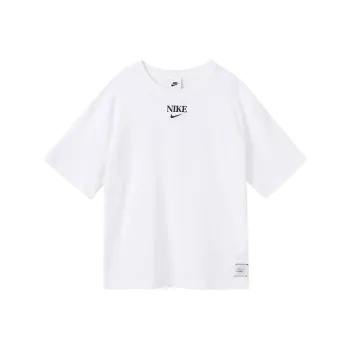 Nike Drop Shoulder Sleeve T Shirt Women's White