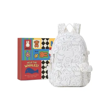 Miffy Fabric Backpack Women's White/White Blue