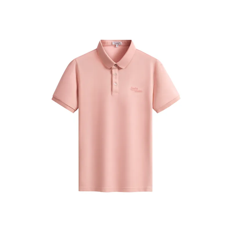 Dance With Wolves Polo Shirt Men's Pink-1