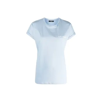 BALMAIN T-Shirts Women's Blue