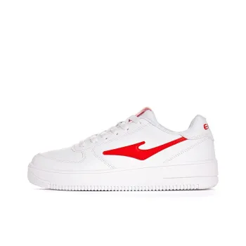 Erke Skateboard Coverage, Cushioning, Lightweight Low Top Skateboard Shoes Women's White Red
