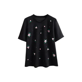 C.3000 T-Shirts Women's Black