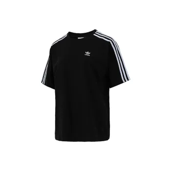 Adidas Originals Drop Shoulder Sleeve T Shirt Women's Black