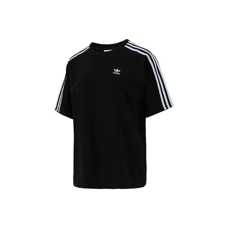 Adidas Originals Drop Shoulder Sleeve T Shirt Women's Black-0