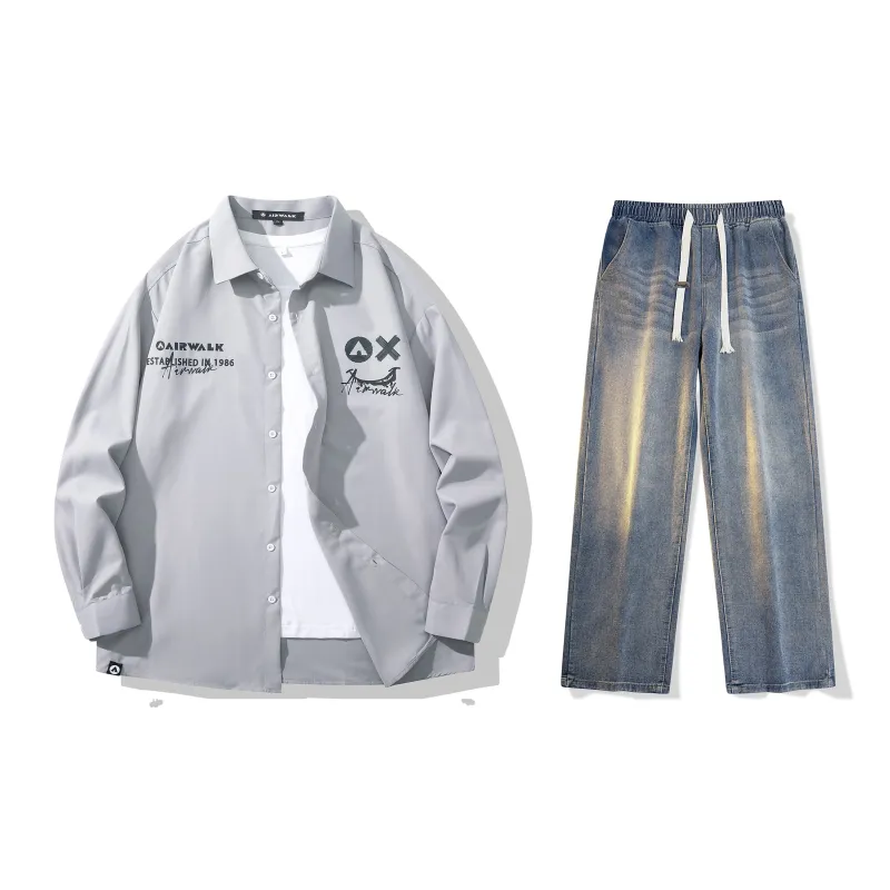 Airwalk Shirt Matching Sets Unisex-18