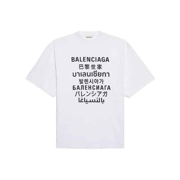 Balenciaga T Shirt Women's White Regular Fit-0