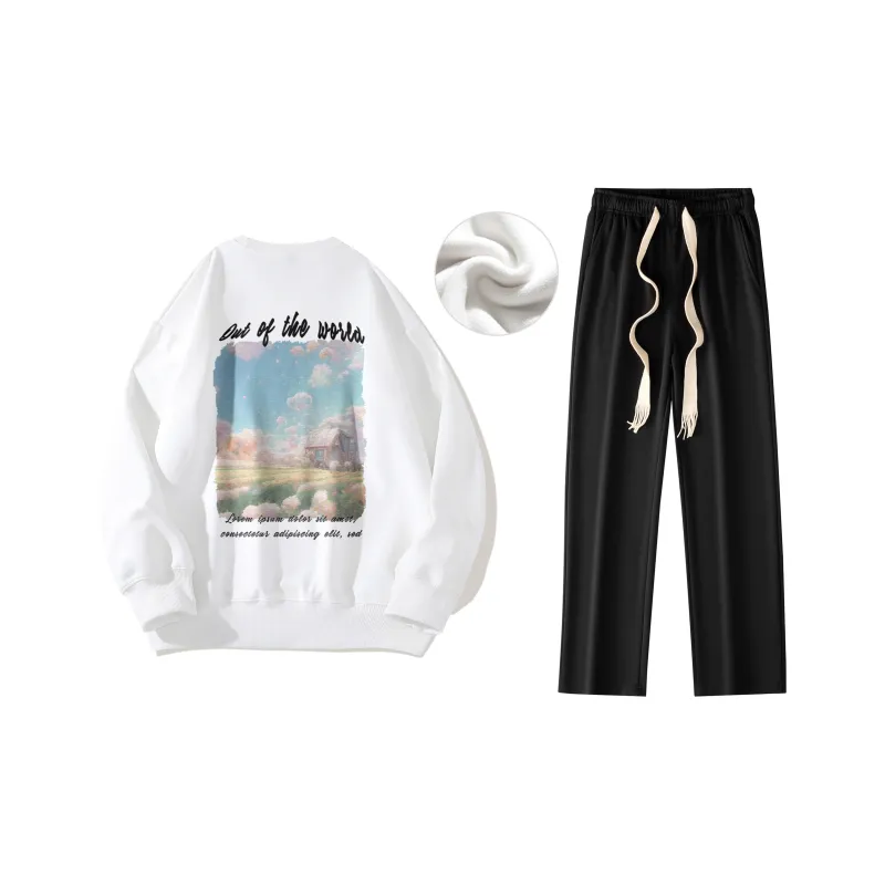 B.X Sweatshirt Sets Unisex-22