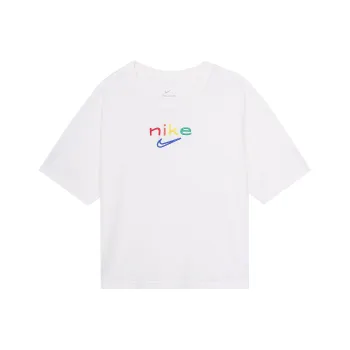 Nike Set in Sleeve T Shirt Women's White