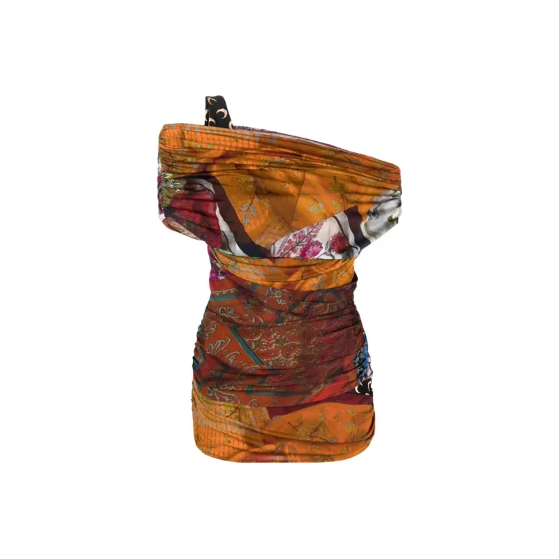Marine Serre Body Shelter Draped Jersey Blouse-0