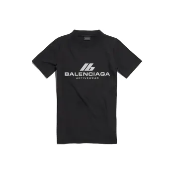 Balenciaga Activewear Fitted T Shirt 'Faded Black'