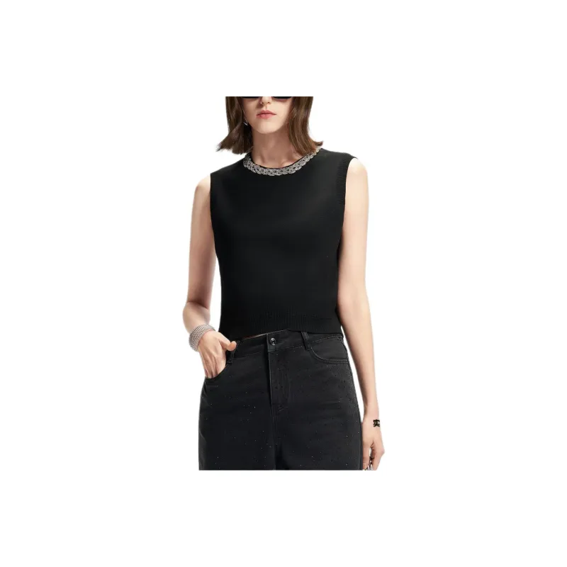 KARL LAGERFELD SS25 Tank Tops Women's Black-0