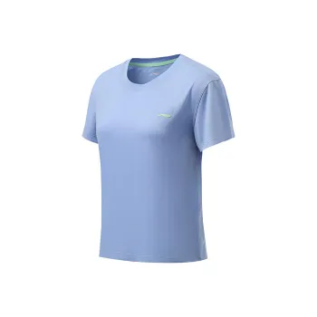 LiNing Training Series T Shirt Women's Snow Purple Blue