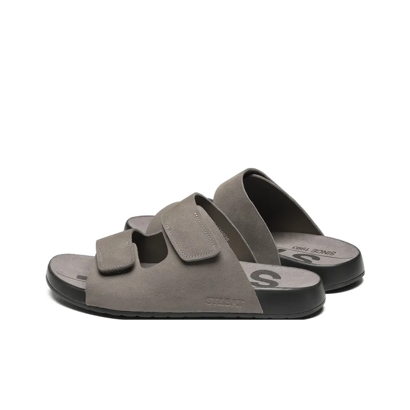 ST&SAT Rubber Sole Slip Resistant Abrasion Resistant Slide Slippers Men's-7