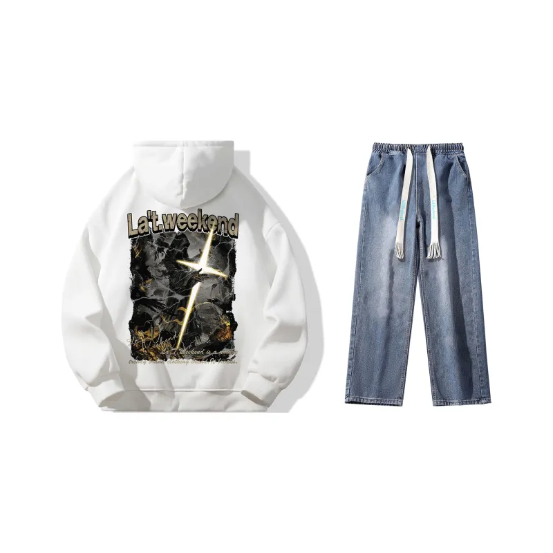 LA'T.WEEKEND Sweatshirt Set Unisex-40