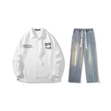 Set (White Shirt+Vintage Blue Jeans)