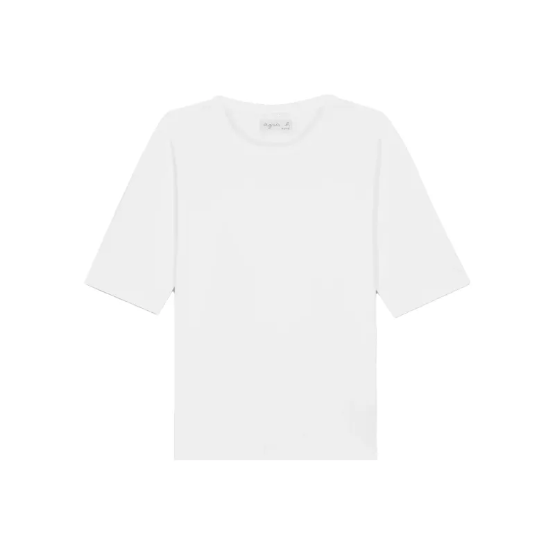 Agnes B. Short-sleeved Cotton T-shirt-0