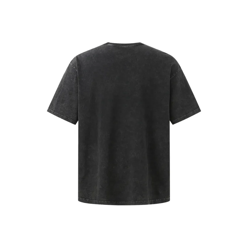 CHINISM T Shirt Unisex Washed Black-1