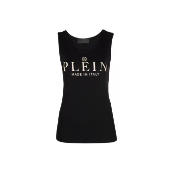 PHILIPP PLEIN Logo print Tank Top