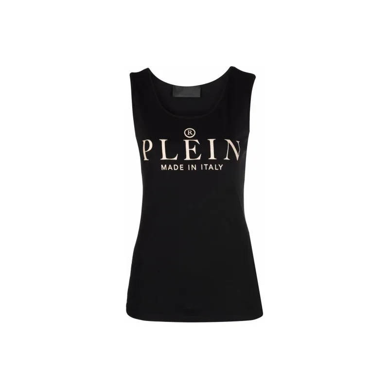 PHILIPP PLEIN Logo print Tank Top-0