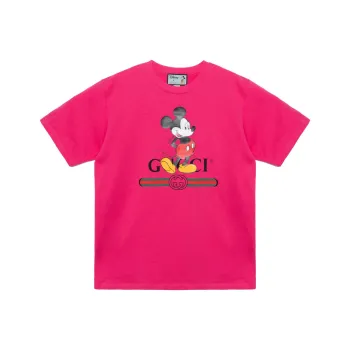 GUCCI X Disney Mickey Mouse T shirt Pink