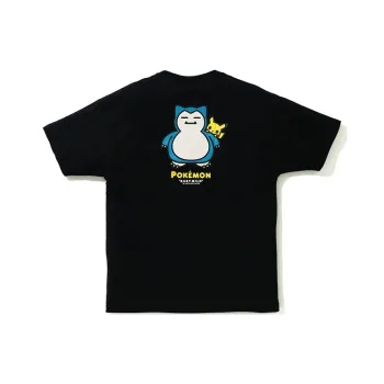 A BATHING APE X Pokemon Oversized Ladies Snorlax Tee #3 Black