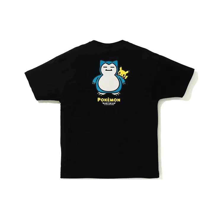 Bape X Pokemon Oversized Ladies Snorlax Tee #3 Black-0