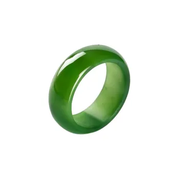 MY WORLD BEGINS AND ENDS WITH YOU Hetian Jade Rings Jasper Unisex