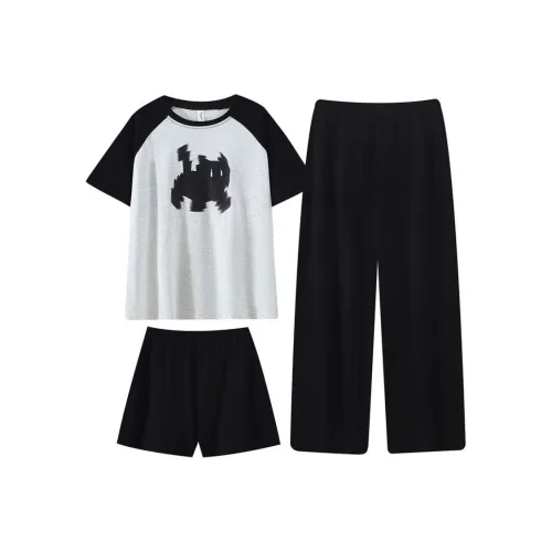XIAFENYAN Pajama Set Women's Black
