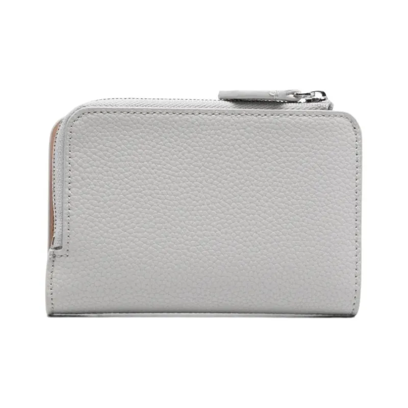 EMPORIO ARMANI Calfskin Wallet Women's Light Gray-1