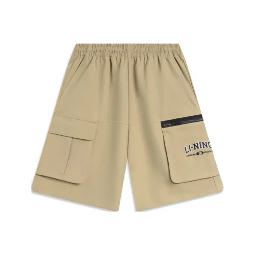 LiNing Weekend Youth Sports Fashion Collection Sports Shorts Men's True Khaki