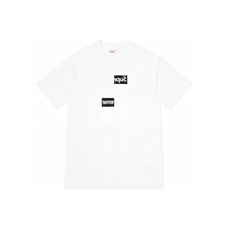 Supreme X Comme Des Garçons Shirt Split Box Logo T Shirt-0