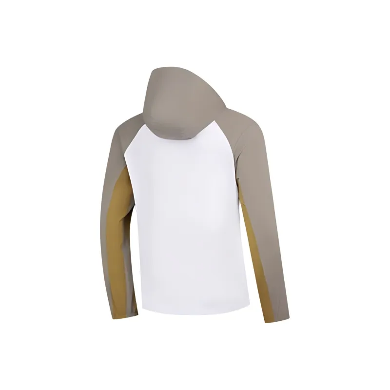 QIAODAN Sports Life Collection Trench Coat Men's Jordan White/Dry Field Khaki-1