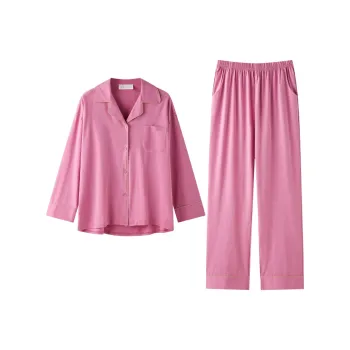 Meonsill Pajama Set Women's Crimson Fuchsia