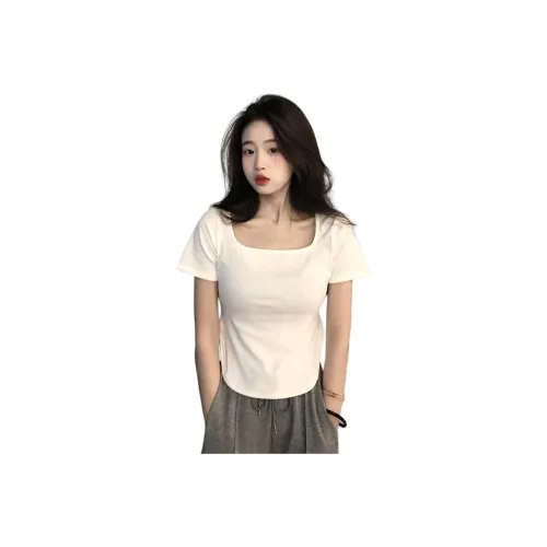 HUASJ T-Shirts Women's White