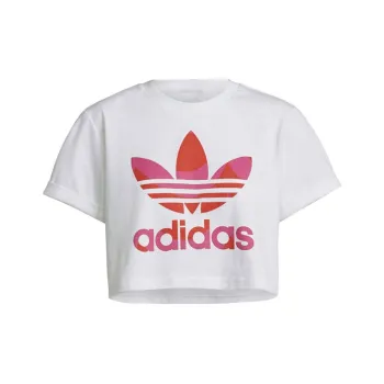 Adidas Originals Set in Sleeve T Shirt Women's White