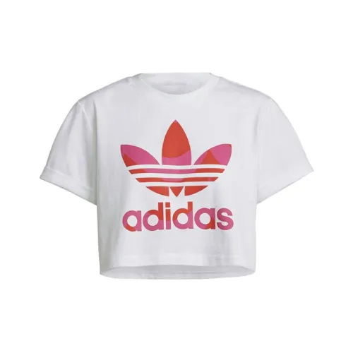Adidas Originals Set in Sleeve T Shirt Women's White