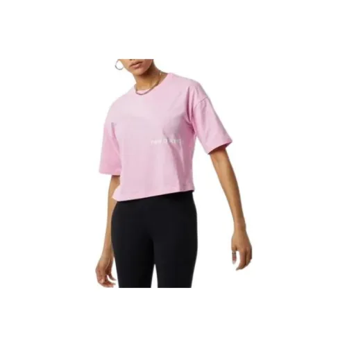 New Balance Crop Tops Women's Pink