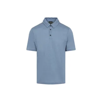 GIORGIO ARMANI Linen Polo Shirt