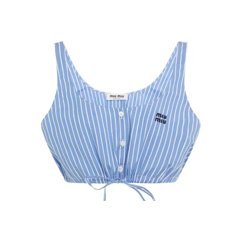 MIU MIU Tank Top Women's Light Blue